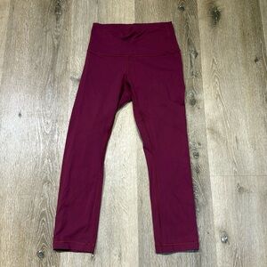Lululemon Raspberry Pink Cropped Leggings